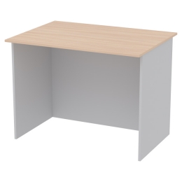 Офисный стол СТЦ-2 цвет Серый+Дуб Молочный 100/73/75,4 см