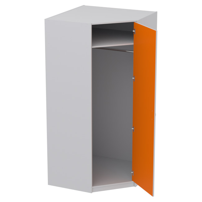 Шкаф для одежды ШУ-1 цвет Серый+Оранж