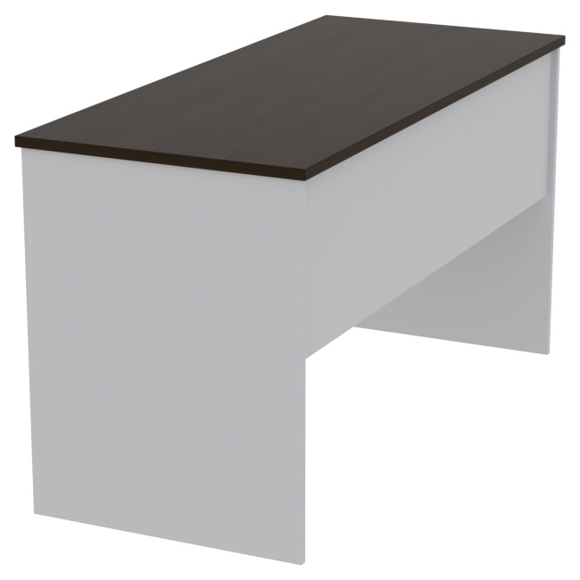Офисный стол СТ-42 цвет Серый+Венге 140/60/76 см