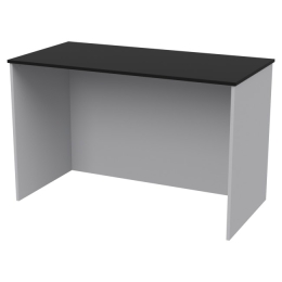 Стол офисный СТЦ-3 цвет Серый+Черный 120/60/75,4 см