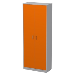 Шкаф для одежды ШО-52 Цвет Серый+оранж 77/37/200 см